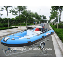RIB470 inflatable boat with rigid floor RIB470 china boat with ce